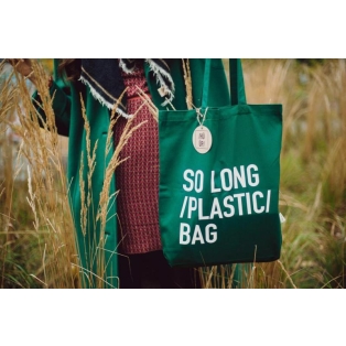 Hüüp Kandekott roheline "So long plastic bag" 