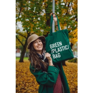 Hüüp Kandekott roheline "Green plastic bag" 