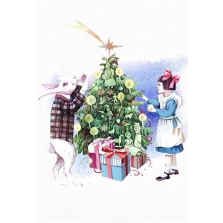 Jõulukaart Alice & Rabbit