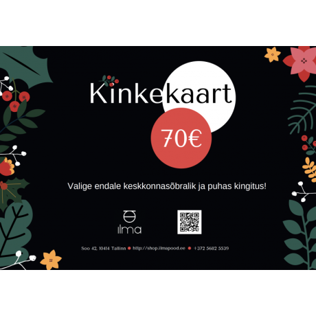 Kinkekaart 70 Eur