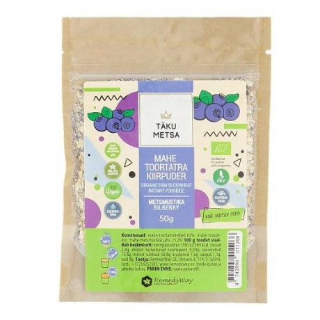 Mahe Toortatra Kiirpuder - Metsmustika, 50g