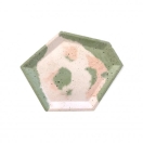 Asümmeetriline betoonalus, roheline/valge/roosa