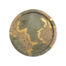 Väike betoonalus 8cm, marmor sinine/kuld